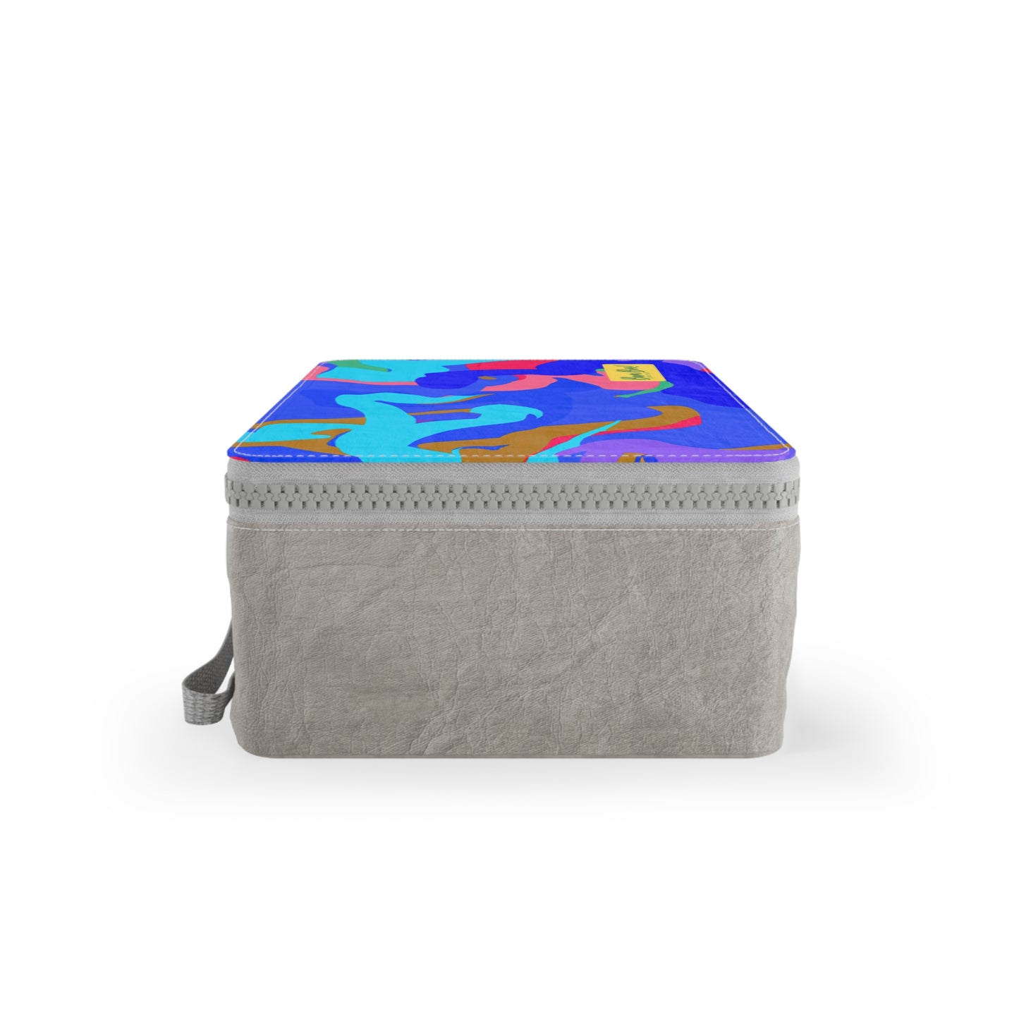 "Dynamic Balance: An Abstract Exploration of Motion Through Color and Shapes" - Bam Boo! Lifestyle Eco-friendly Paper Lunch Bag