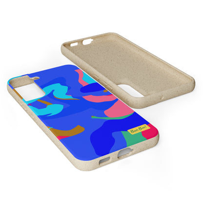 "Dynamic Balance: An Abstract Exploration of Motion Through Color and Shapes" - Bam Boo! Lifestyle Eco-friendly Cases