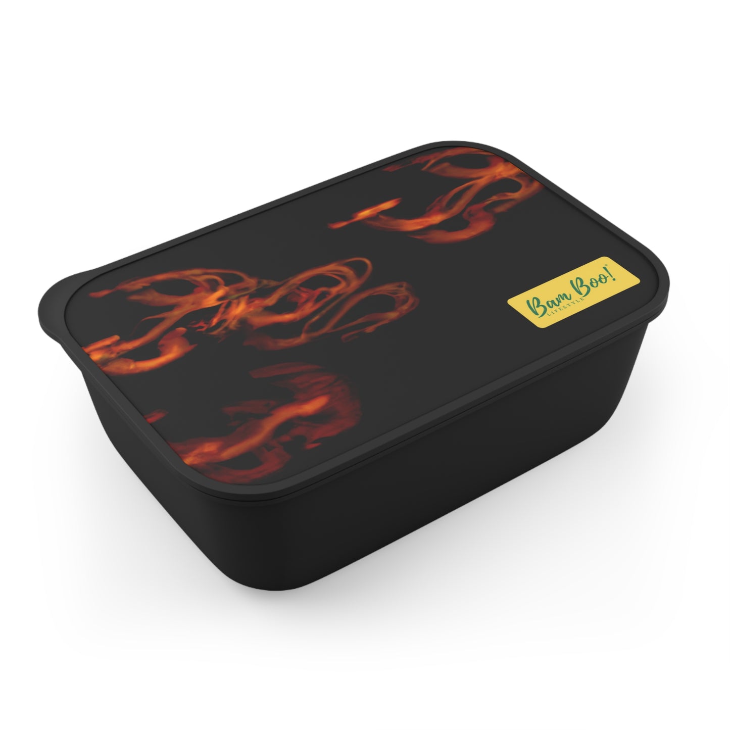 "Abstract Lightscapes" - Bam Boo! Lifestyle Eco-friendly PLA Bento Box with Band and Utensils
