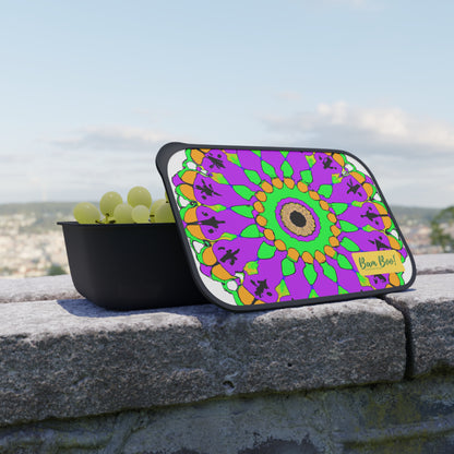 "Explorations of the Inner Mandala" - Bam Boo! Lifestyle Eco-friendly PLA Bento Box with Band and Utensils