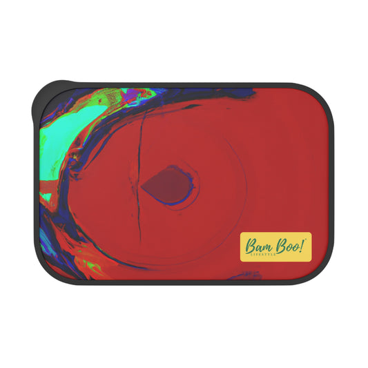 "Exploring the Intersection: Real and Virtual Worlds through Digital Art" - Bam Boo! Lifestyle Eco-friendly PLA Bento Box with Band and Utensils