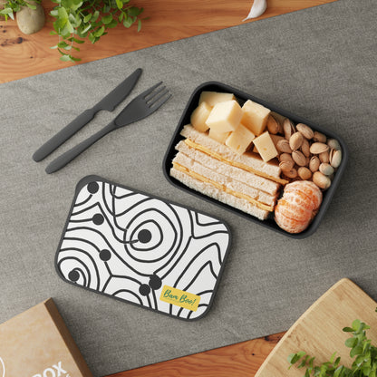 "Monochromatic Artistry: Exploring Variations in a Single Color" - Bam Boo! Lifestyle Eco-friendly PLA Bento Box with Band and Utensils