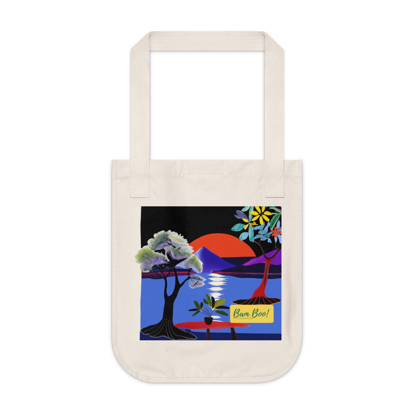 "Inner Oasis: A Home-Grown Landscape of Tranquility" - Bam Boo! Lifestyle Eco-friendly Tote Bag
