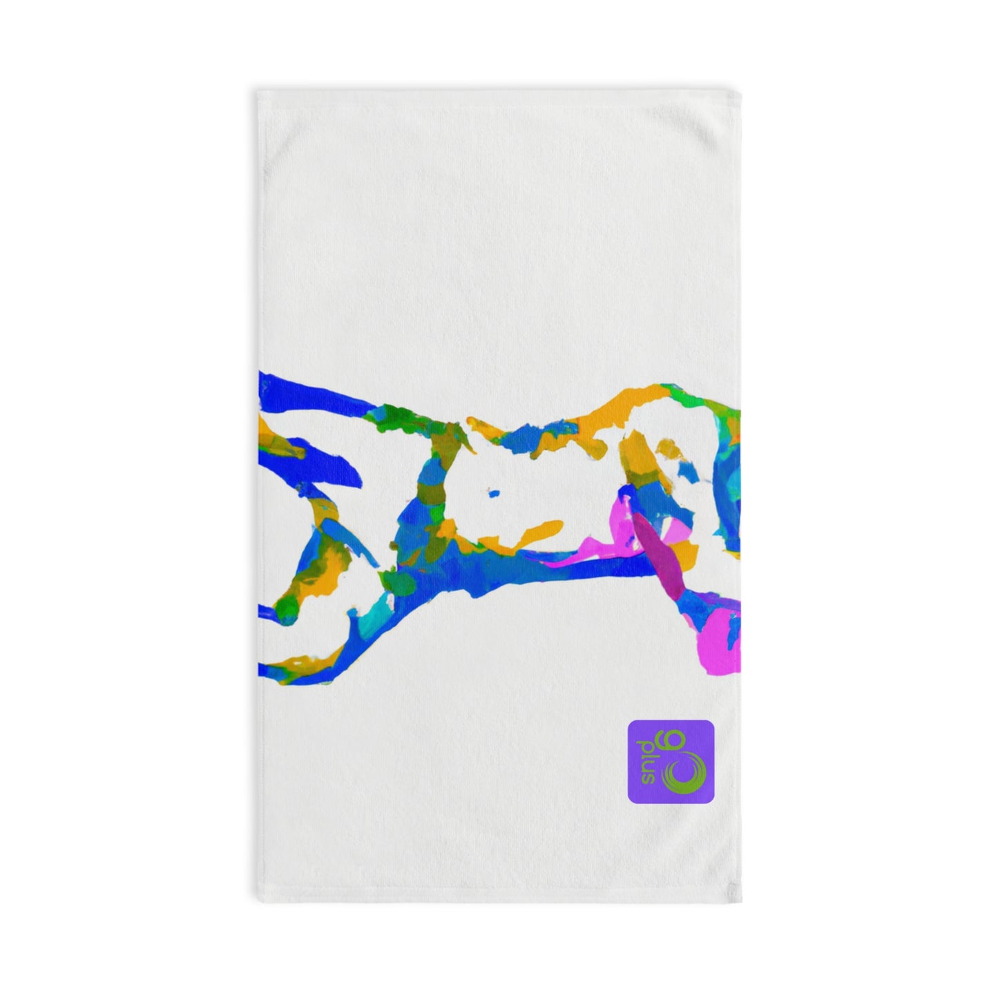 "The Grace of Motion: A Sport Inspired Exploration of Energy and Action" - Go Plus Hand towel