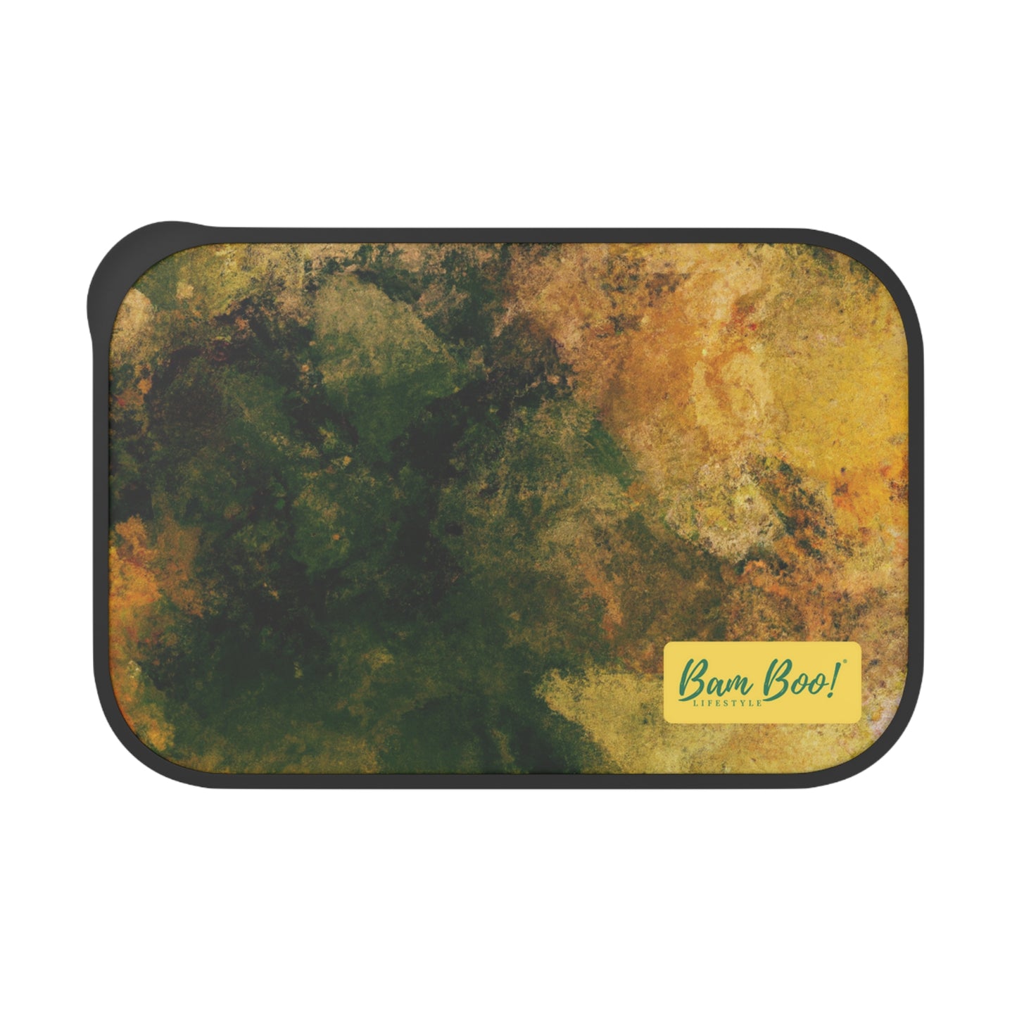 “Nature in Harmony: A Harmonic Abstract Artpiece.” - Bam Boo! Lifestyle Eco-friendly PLA Bento Box with Band and Utensils
