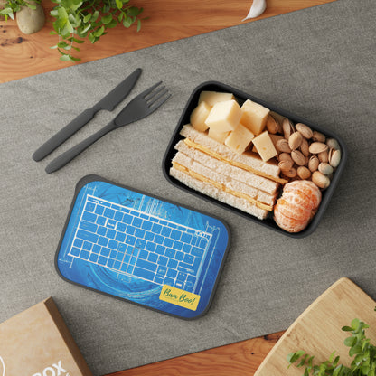 "Nature-Tech Art Fusion" - Bam Boo! Lifestyle Eco-friendly PLA Bento Box with Band and Utensils
