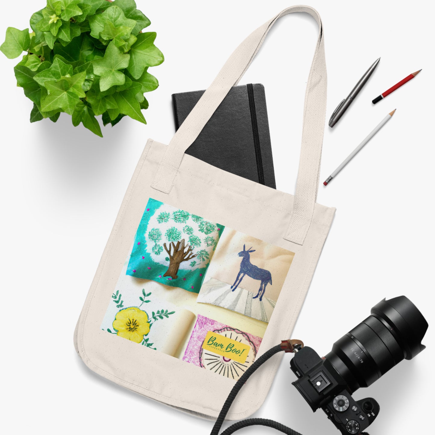 "My Story in Collage" - Bam Boo! Lifestyle Eco-friendly Tote Bag
