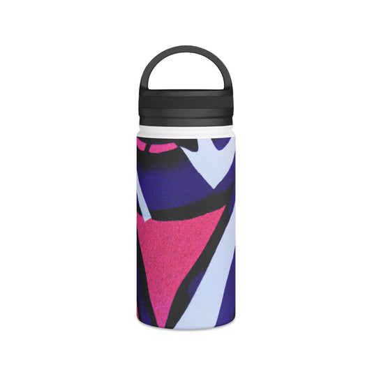"Game On!" - A Sports-Inspired Art Piece - Go Plus Stainless Steel Water Bottle, Handle Lid