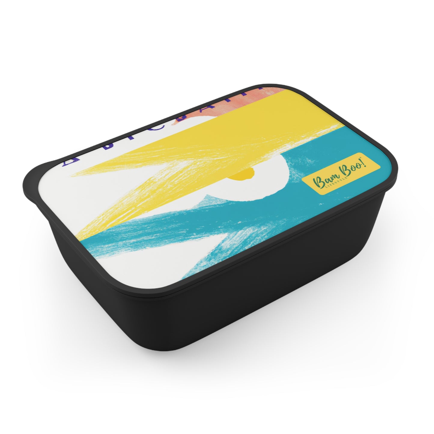 "3 Primary Colors, 1 Memory: A Colorful Reflection" - Bam Boo! Lifestyle Eco-friendly PLA Bento Box with Band and Utensils