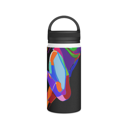 "Athletic Energy Unleashed" - Go Plus Stainless Steel Water Bottle, Handle Lid