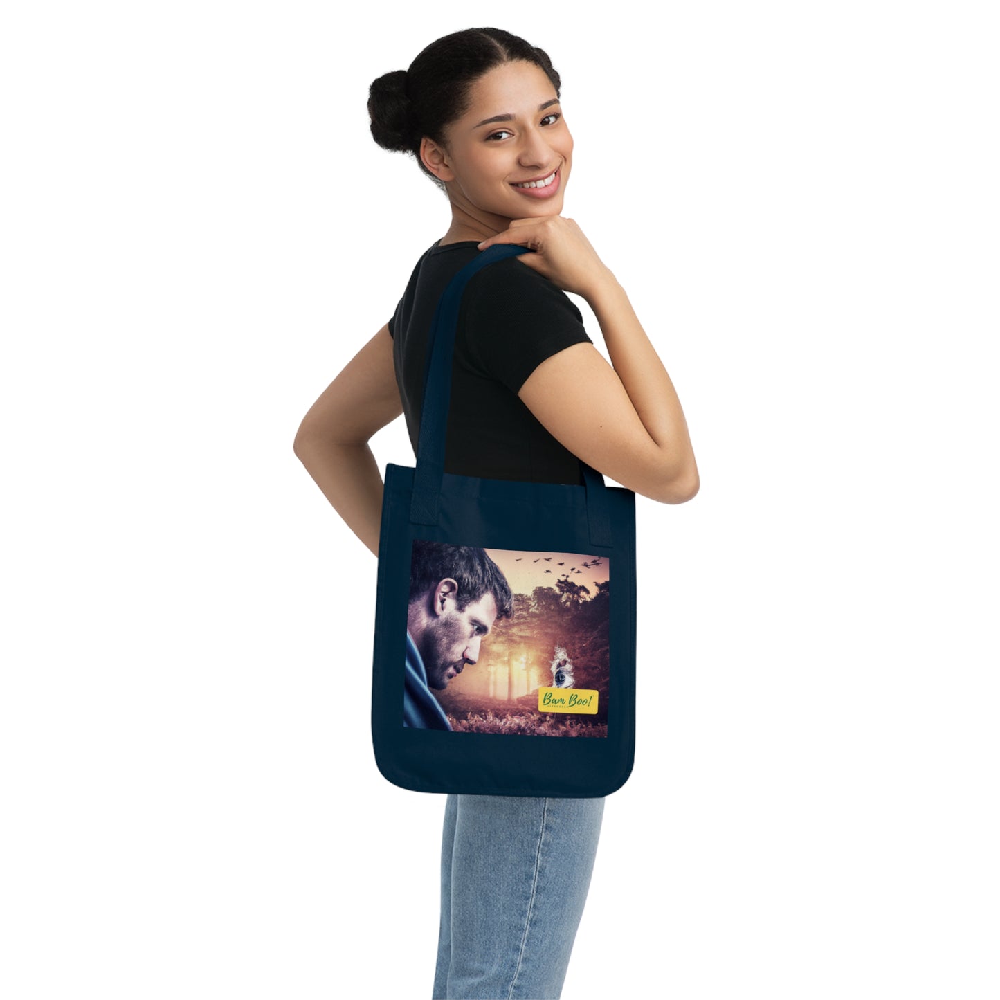 "A Reflection of Identity: Crafting a Surreal Self-Portrait" - Bam Boo! Lifestyle Eco-friendly Tote Bag