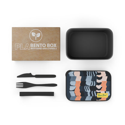 "A Tapestry of Harmony" - Bam Boo! Lifestyle Eco-friendly PLA Bento Box with Band and Utensils