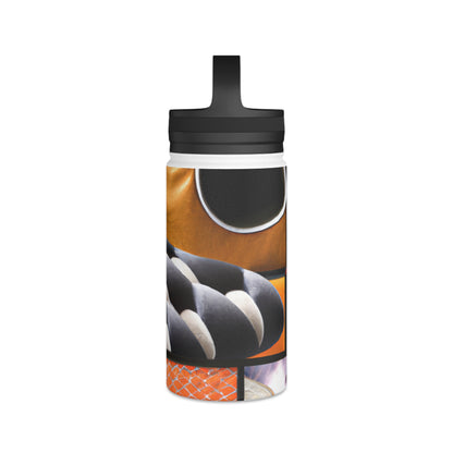 "Dynamic Play: A Vibrant Sport Collage" - Go Plus Stainless Steel Water Bottle, Handle Lid
