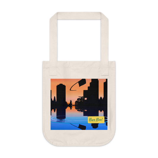 "Cityscape in Technicolor" - Bam Boo! Lifestyle Eco-friendly Tote Bag