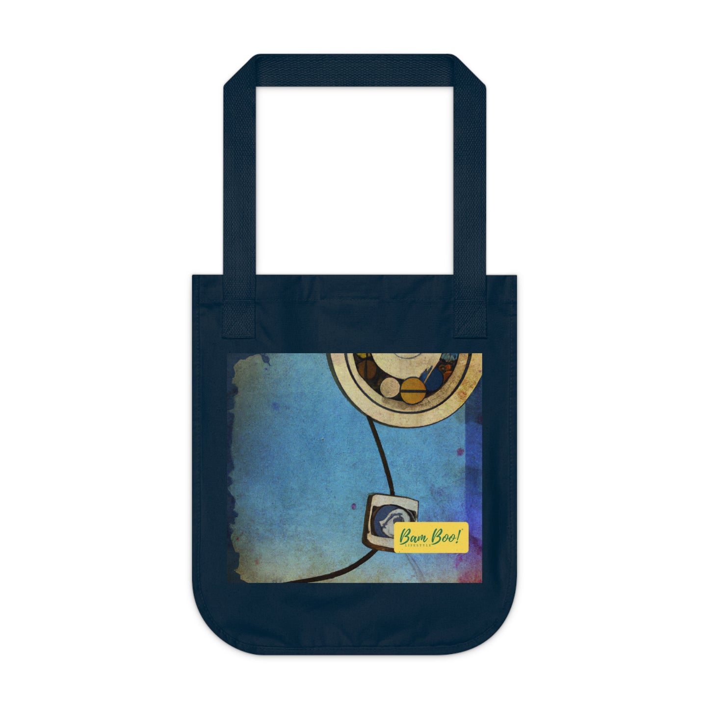 "Boldly Blending: A Digital-Analog Collage" - Bam Boo! Lifestyle Eco-friendly Tote Bag