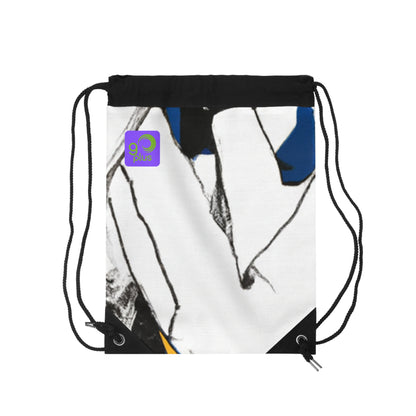 "Celebrating the Joy of Sports: A Vibrant Artwork Expressing the Energy of the Game" - Go Plus Drawstring Bag