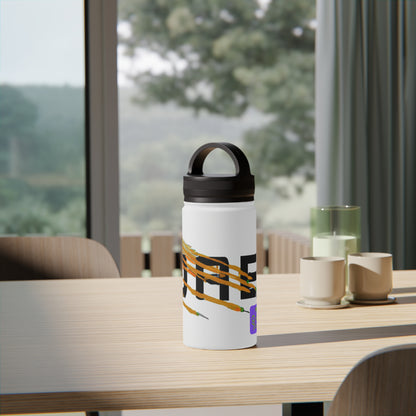 The Sport of Colors: A Visual Exploration of Athletic Emotion - Go Plus Stainless Steel Water Bottle, Handle Lid
