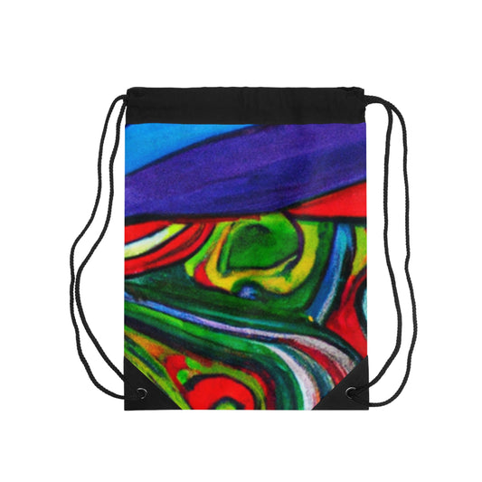 "Energized Sports Art: Capturing the Motion of the Game" - Go Plus Drawstring Bag