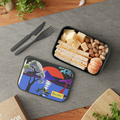 "Inner Oasis: A Home-Grown Landscape of Tranquility" - Bam Boo! Lifestyle Eco-friendly PLA Bento Box with Band and Utensils
