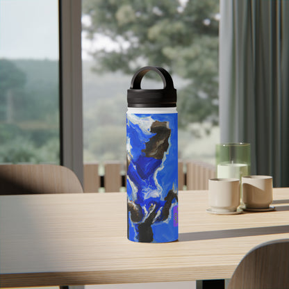 Dynamic Movement: Celebrating the Beauty and Artistry of Athletic Motion - Go Plus Stainless Steel Water Bottle, Handle Lid