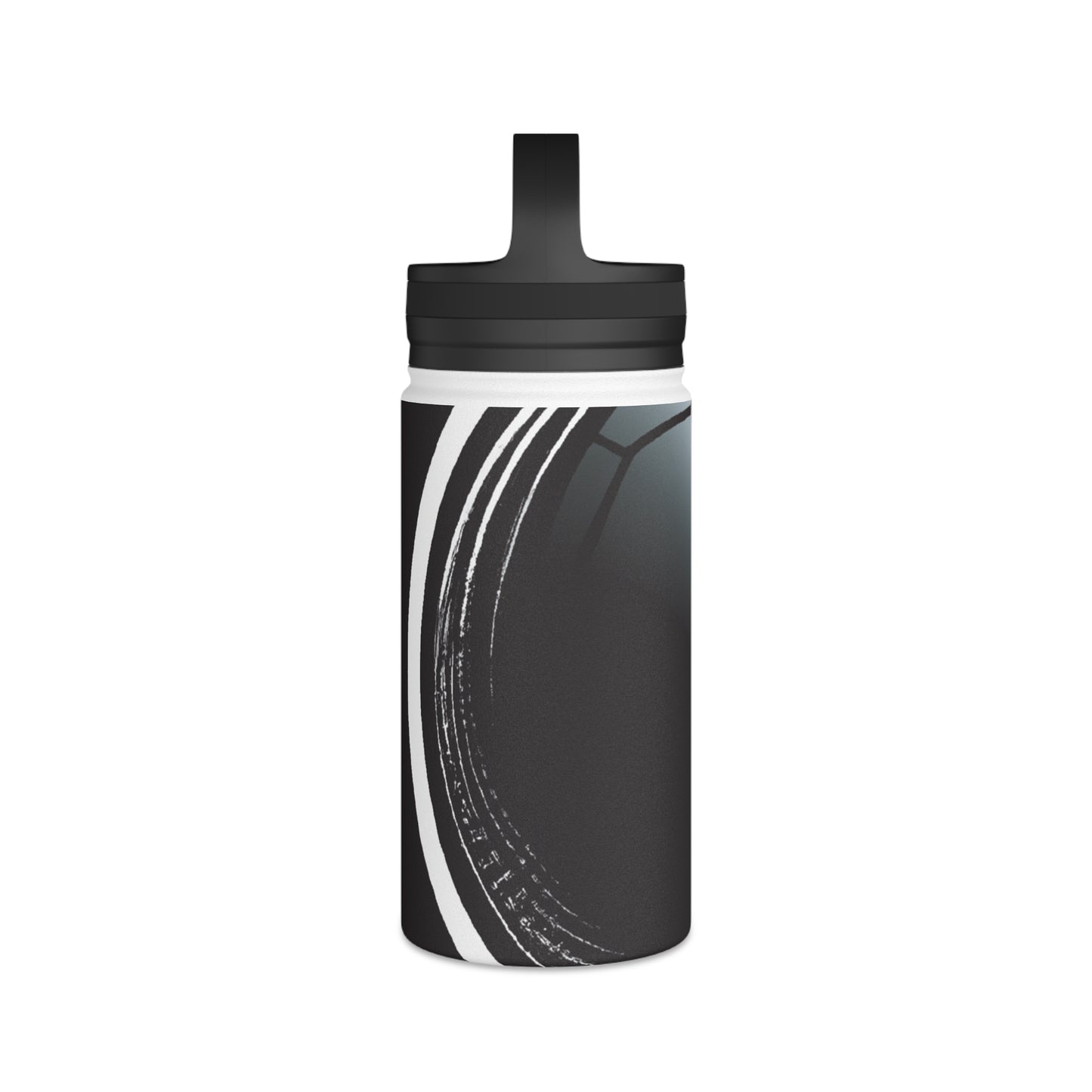 "Sporty Artistry: Designing a Digital Masterpiece" - Go Plus Stainless Steel Water Bottle, Handle Lid