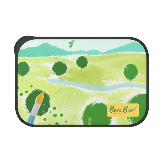"Nature's Palette: Capturing the Splendor of the Wild" - Bam Boo! Lifestyle Eco-friendly PLA Bento Box with Band and Utensils