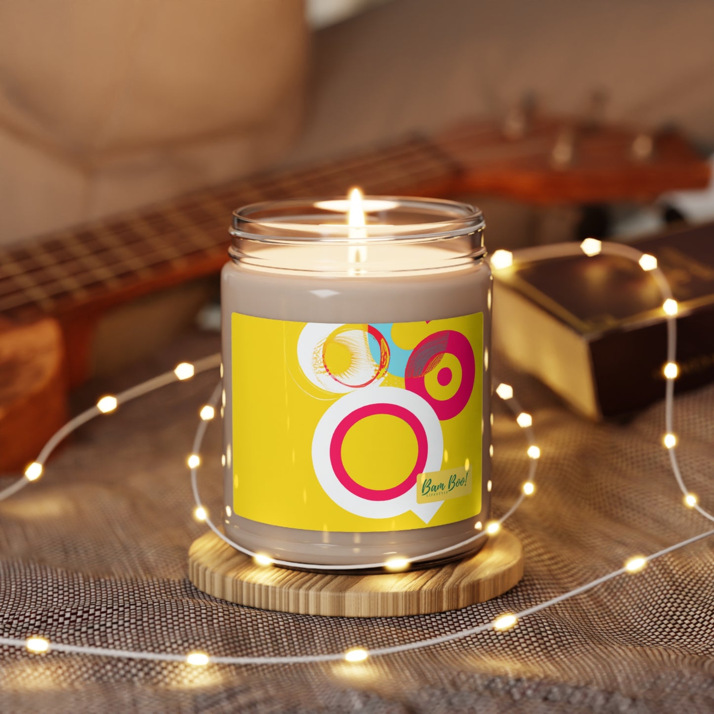 "Abstract Imaginary: Crafting a Digital Mosaic". - Bam Boo! Lifestyle Eco-friendly Soy Candle