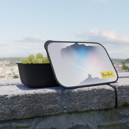 "Vibrant Earthscape" - Bam Boo! Lifestyle Eco-friendly PLA Bento Box with Band and Utensils