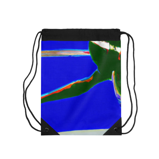 "The Moment in Motion: An Abstract Sports Image" - Go Plus Drawstring Bag