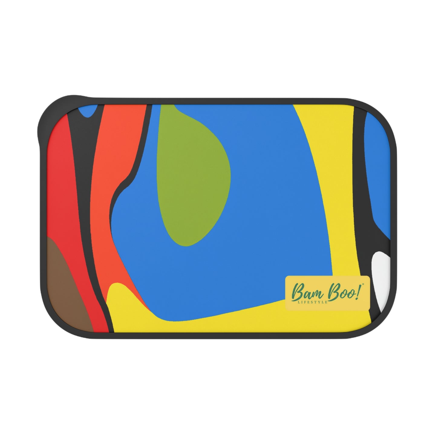 "Mosaic of Self-Expression" - Bam Boo! Lifestyle Eco-friendly PLA Bento Box with Band and Utensils