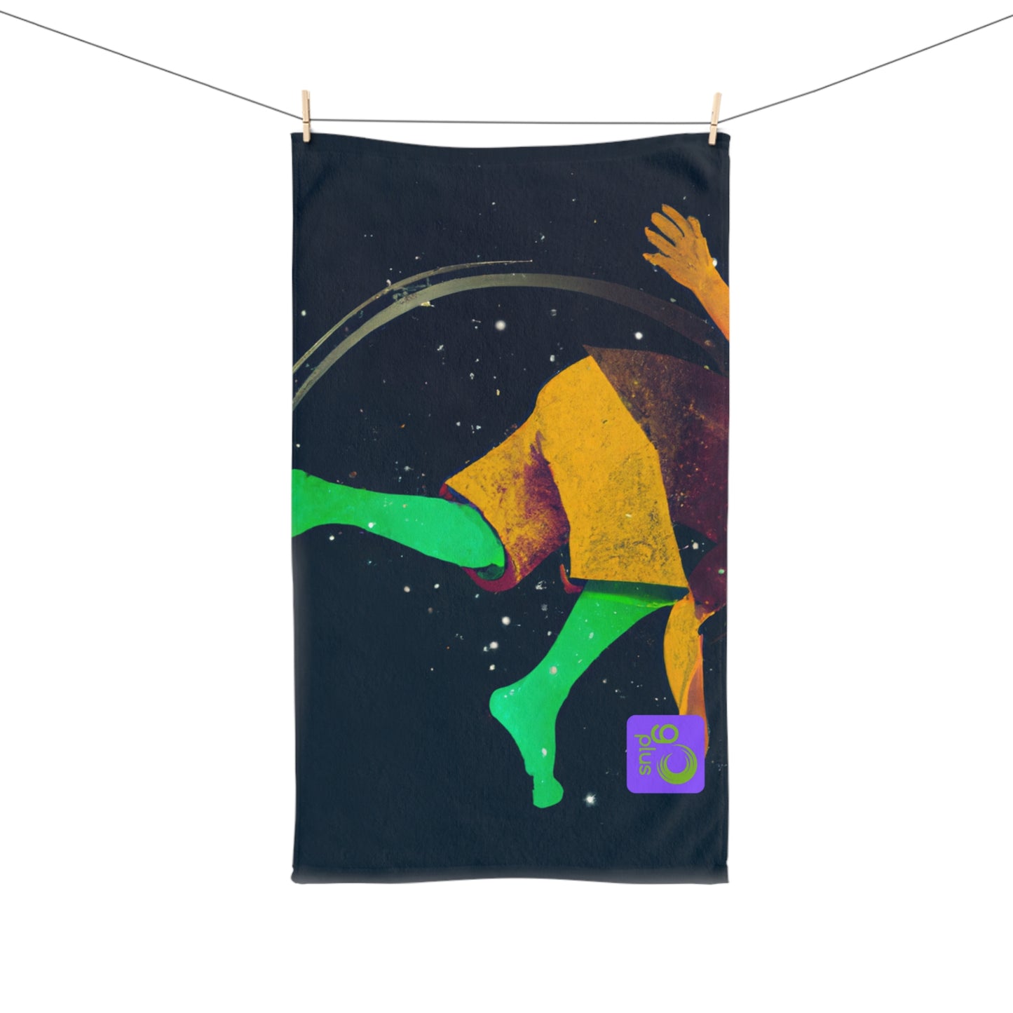 "The Passion of Sports: An Abstract Realism Artventure" - Go Plus Hand towel