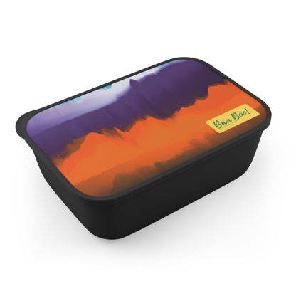 "Nature's Splendorous Mosaic" - Bam Boo! Lifestyle Eco-friendly PLA Bento Box with Band and Utensils