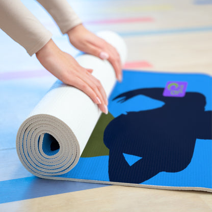 "Shapes of Victory: Celebrating the Thrill of Sports" - Go Plus Foam Yoga Mat