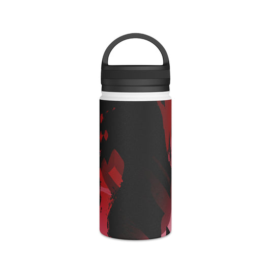 'Dynamic Energy of the Game: Capturing the Vigor of Sport Through Art' - Go Plus Stainless Steel Water Bottle, Handle Lid