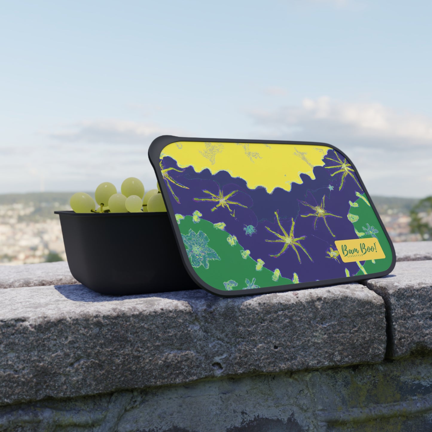 Vibrant Nature: A Digital Ode to the Beauty of Nature - Bam Boo! Lifestyle Eco-friendly PLA Bento Box with Band and Utensils