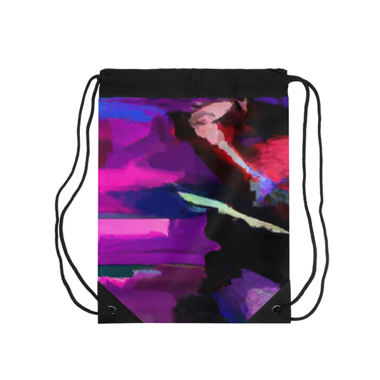 "Sports Power: A Creative Fusion of Art and Athletics" - Go Plus Drawstring Bag