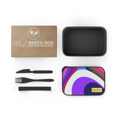 "The Art of My Perspective: An Expression of the World Through Shapes, Colors, and Patterns" - Bam Boo! Lifestyle Eco-friendly PLA Bento Box with Band and Utensils