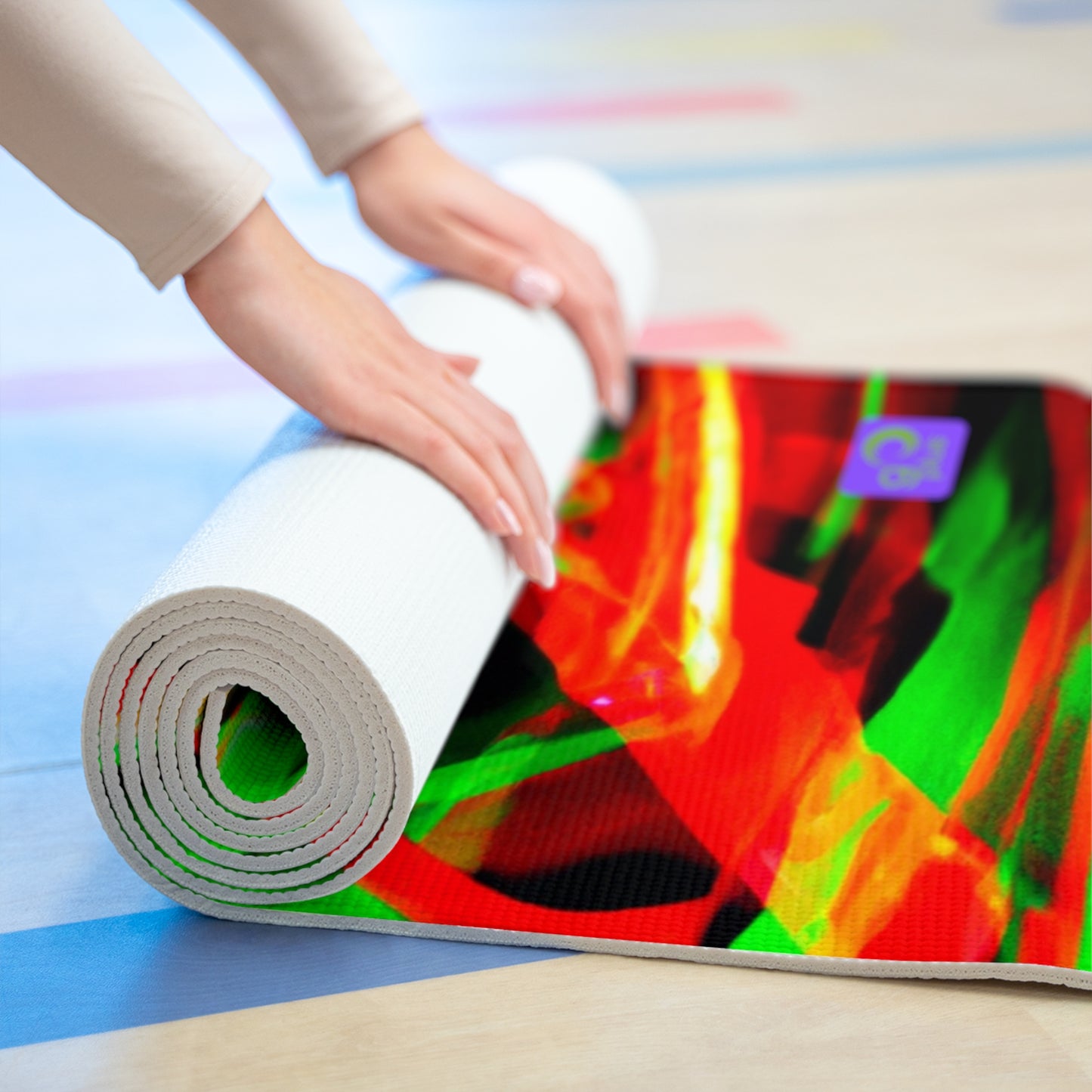 "Sporting Highs: A Burst of Colorful Energy" - Go Plus Foam Yoga Mat