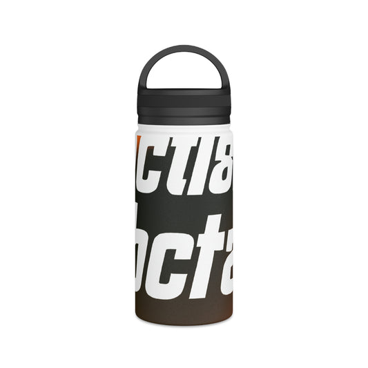 "Sports Spectacle: Capturing the Excitement of Play" - Go Plus Stainless Steel Water Bottle, Handle Lid