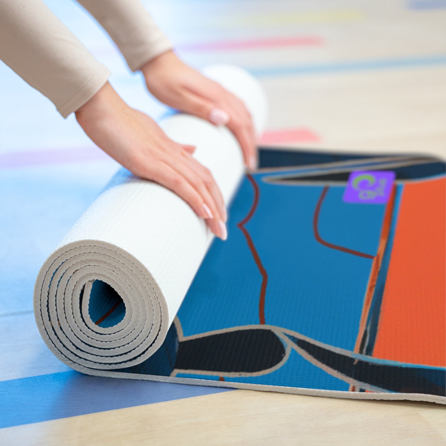 "Sports Imaginings: Athletic Artistry in Motion" - Go Plus Foam Yoga Mat
