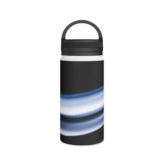 "Dynamic Sportscapes: Exploring the Energy of the Playing Field" - Go Plus Stainless Steel Water Bottle, Handle Lid