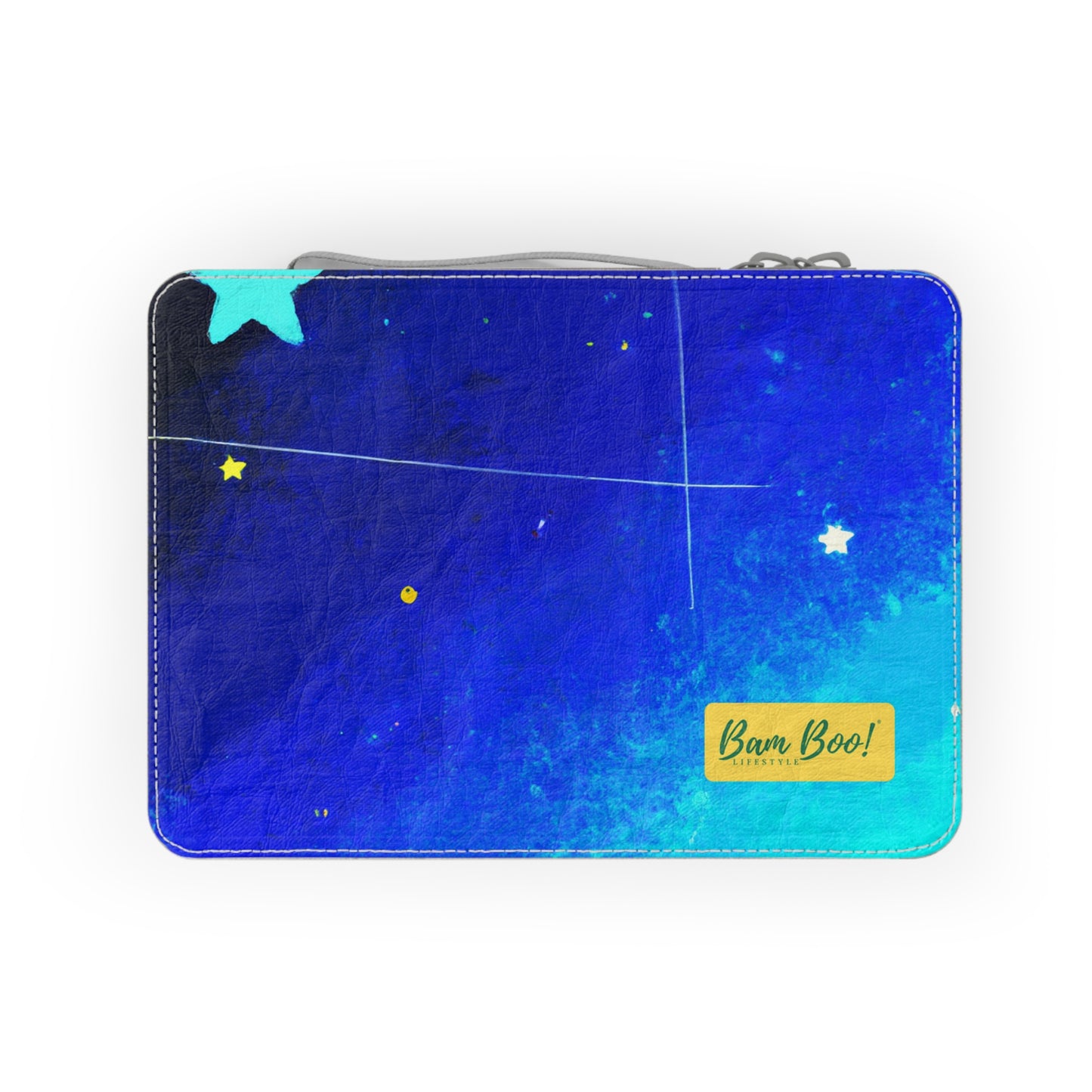 "Capturing the Stars in Abstract Night Sky Art" - Bam Boo! Lifestyle Eco-friendly Paper Lunch Bag