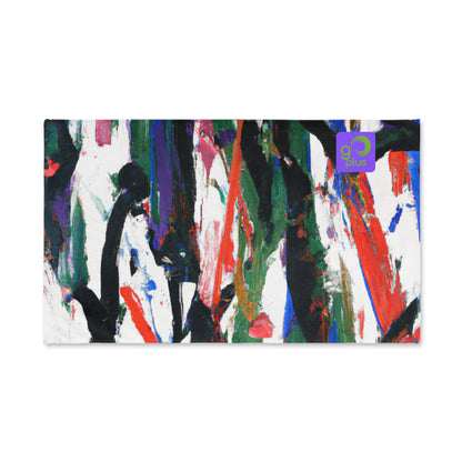 "In Movement: Exploring a Sport Through Abstract Art" - Go Plus Hand towel