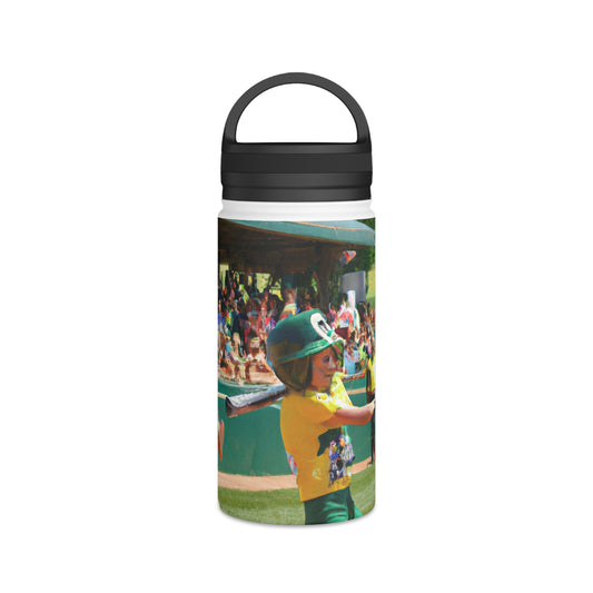 "Turn up the Heat: Capturing the Power and Passion of Sports" - Go Plus Stainless Steel Water Bottle, Handle Lid