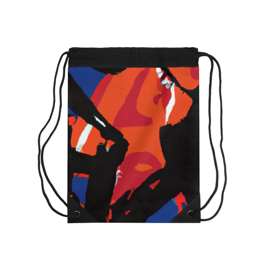 "The Thrill of the Match: A Sporting Art Adventure" - Go Plus Drawstring Bag