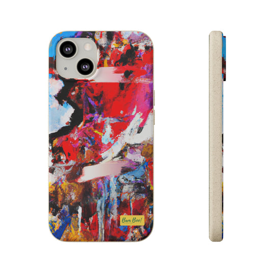 "Abstract Vibrance: Layering and Blending Colorful Shapes and Textures" - Bam Boo! Lifestyle Eco-friendly Cases