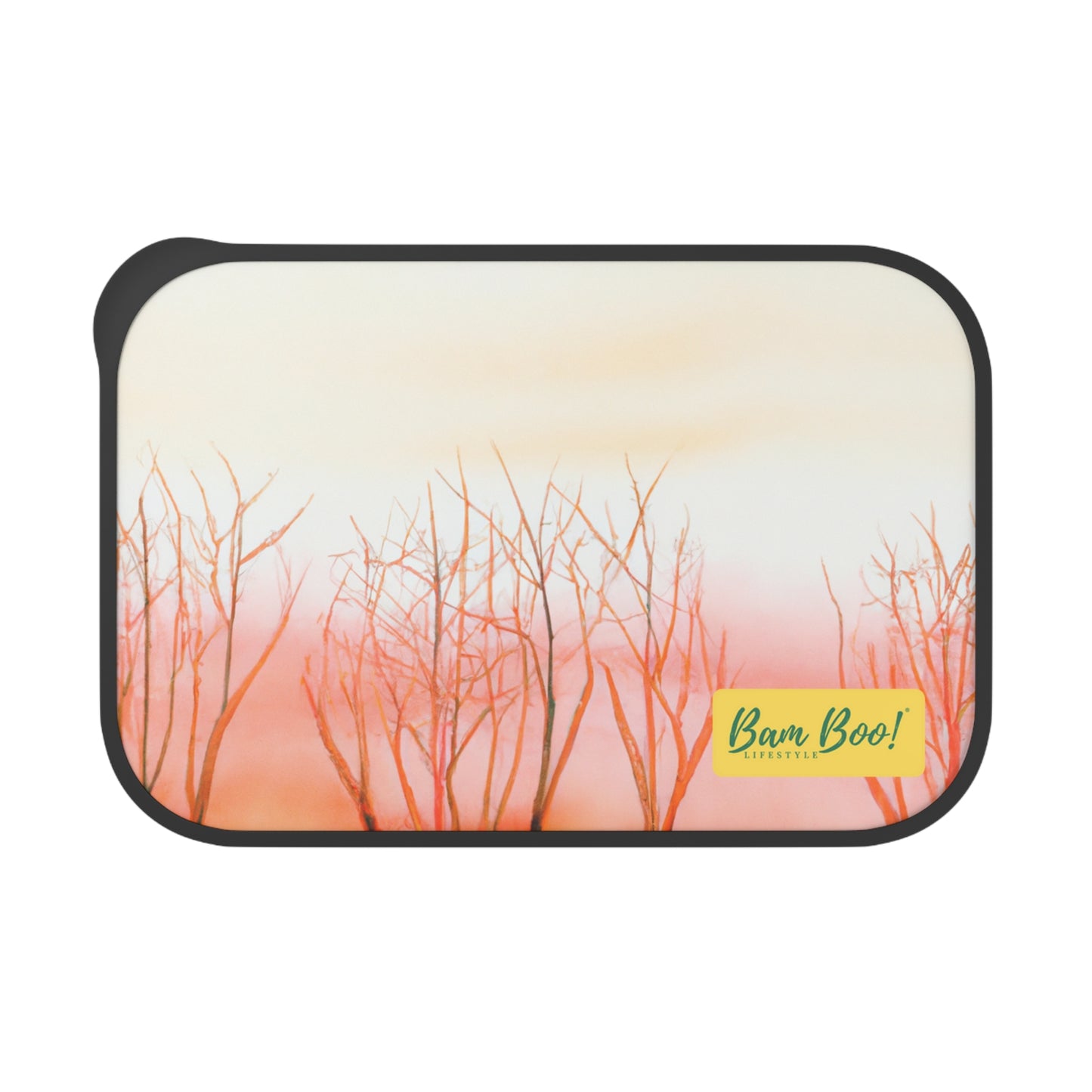 "Nature's Abstraction: Celebrating the Seasons in Color" - Bam Boo! Lifestyle Eco-friendly PLA Bento Box with Band and Utensils