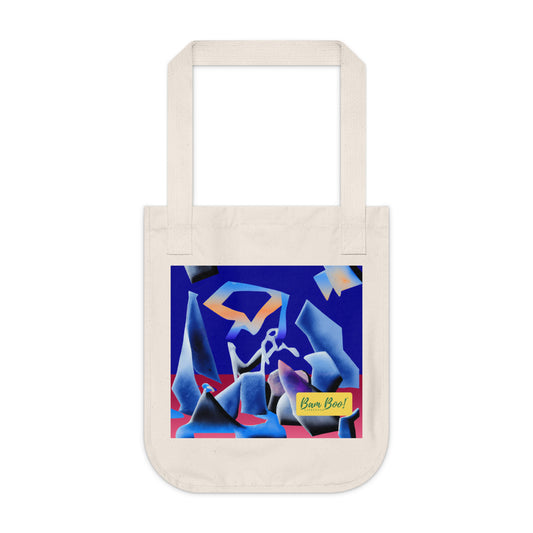 "Exploring the Colorful Universe: A Balanced Art Composition" - Bam Boo! Lifestyle Eco-friendly Tote Bag