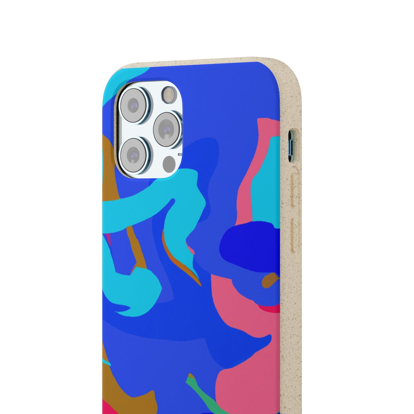 "Dynamic Balance: An Abstract Exploration of Motion Through Color and Shapes" - Bam Boo! Lifestyle Eco-friendly Cases
