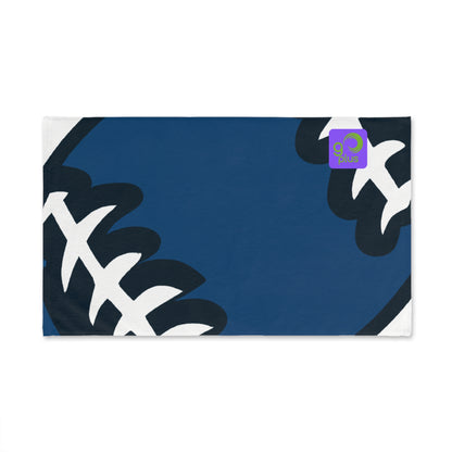"Art of the Game: Abstractly Celebrating the Excitement of Athletics" - Go Plus Hand towel
